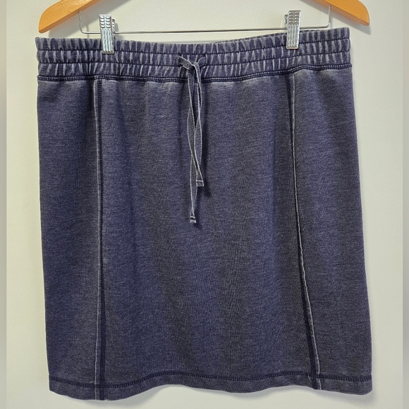 Brisas Navy Comfy Skirt with Tie Front Women's Size L - Picture 1 of 4